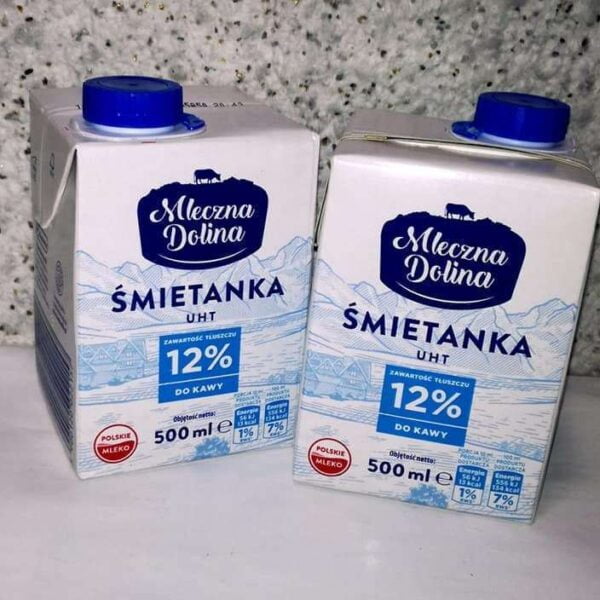 Вершки Mleczna Dolina 12% до кави 500 мл