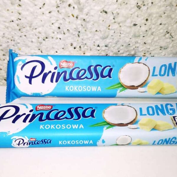 Вафелька "Princessa" кокосова у білому шоколаді, 44 грами
