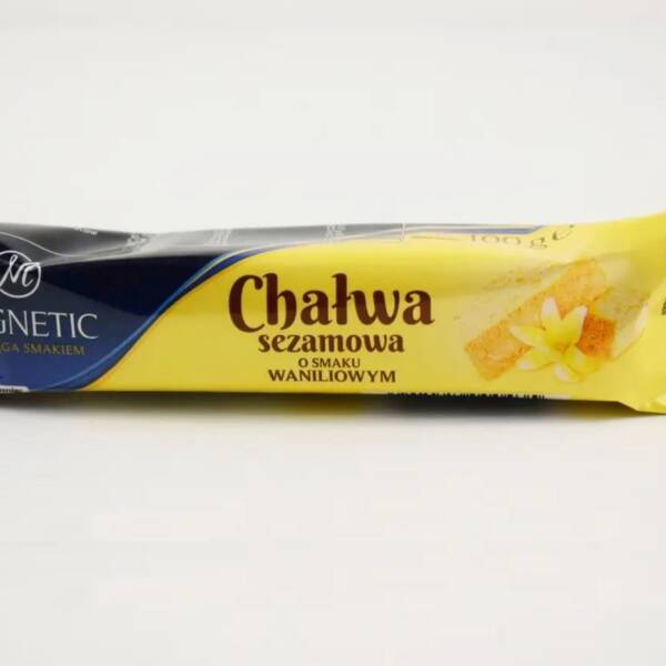 Халва Magnetic кунжутна (сезамова) з ванільним смаком, 100 грам