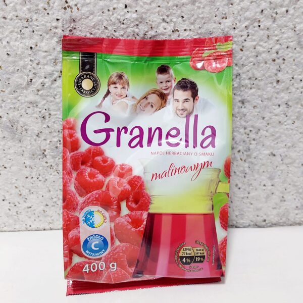 Чай розчинний гранульований Granella з малиновим смаком, 400 грам