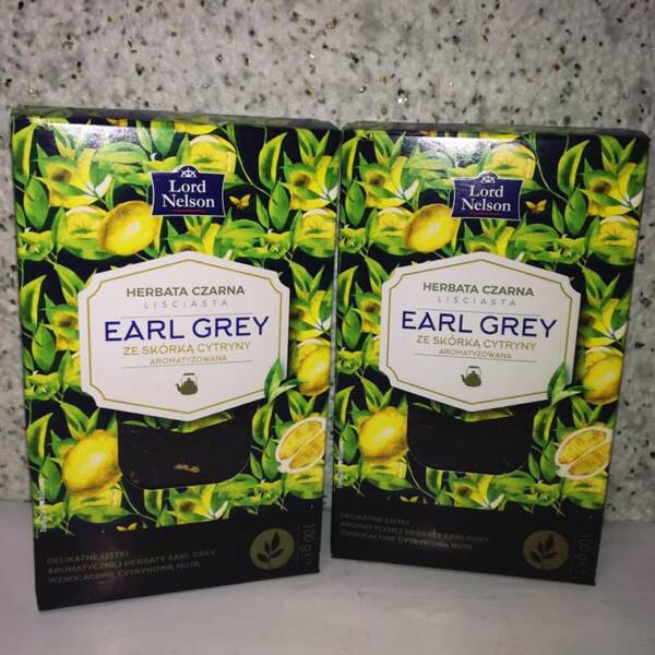 Чорний листовий чай Lord Nelson з бергамотом та шкіркою лимона, 100 грам