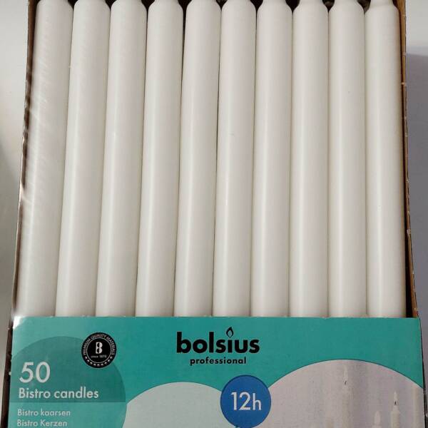 Свічка столова "Bolsius Professional" 12 годин горіння, 29 см, діаметр 2,2 см