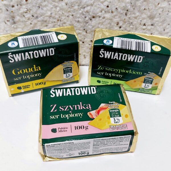 Сирочки плавлені “Swiatowid” в асортименті, 100 грам