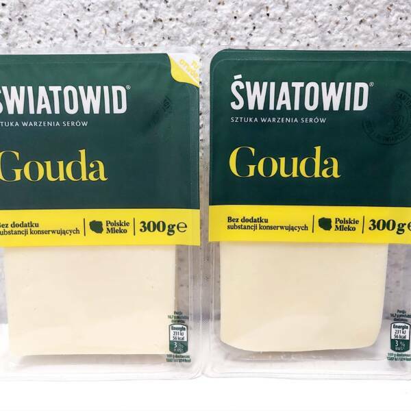 Сир Гауда "SWIATOWID", нарізаний пластинами, 300 грам