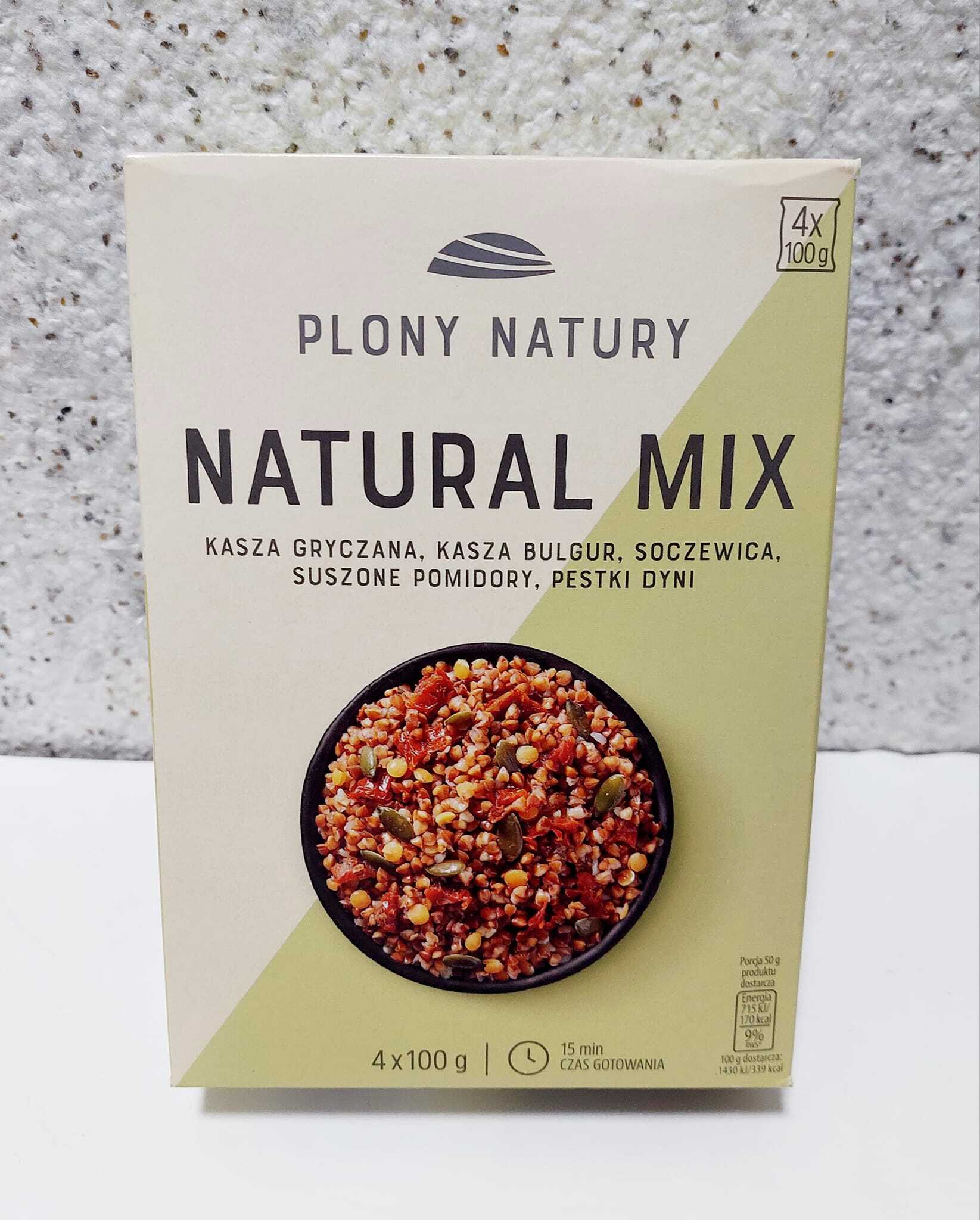 Каша МІКС “Plony Natury” гречка+булгур+сочевиця+сушені помідори+гарбузове насіння, 400 грам 1 Каша МІКС “Plony Natury” гречка+булгур+сочевиця+сушені помідори+гарбузове насіння, 400 грам