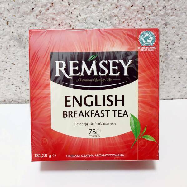 Чай чорний "REMSEY" English Breakfast Tea, ароматизований, 75 пакет.