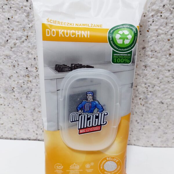 Вологі серветки ДЛЯ КУХНІ "Mr Magic", 60 шт.