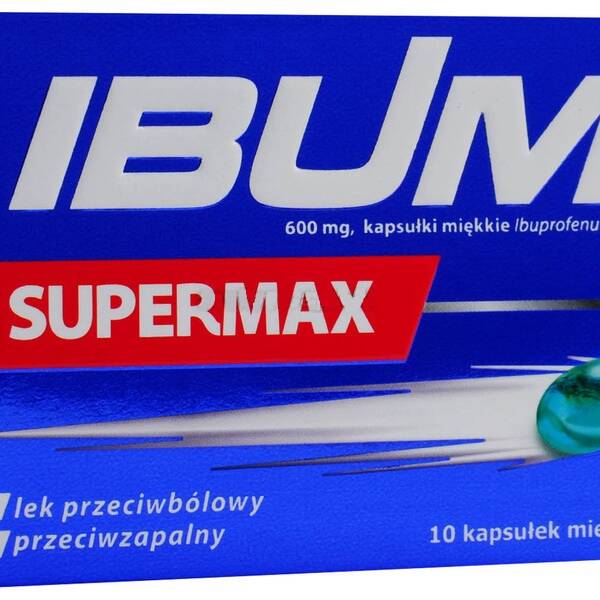 Болезаспокійливий засіб IBUM SUPERMAX 600 мг, 10 капсул