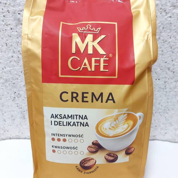 Кава в зернах "MK CAFE CREMA" ОКСАМИТОВА і ДЕЛІКАТНА, 1 кг