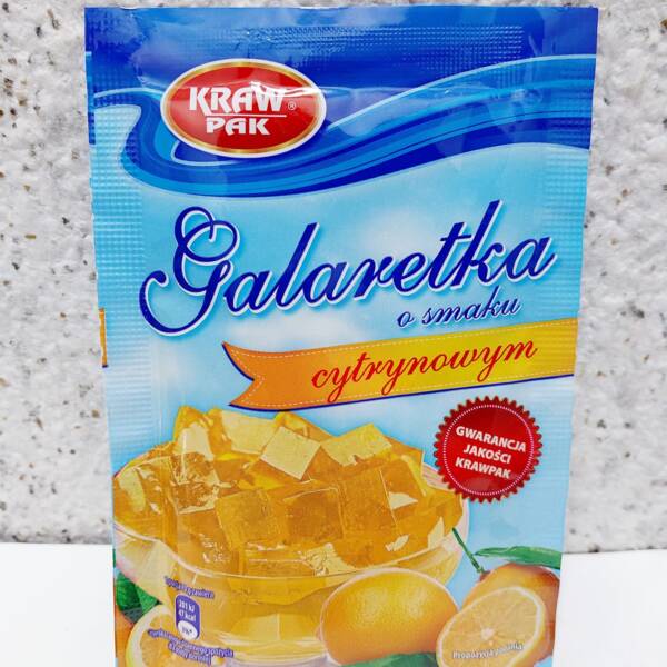 Галаретка (желе) лимонна “KRAW PAK” 70 грам