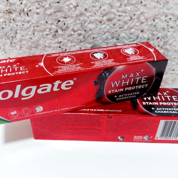 Зубна паста "Colgate" MAX WHITE Stain Protect+ACTIVATED CHARCOAL, 75 мл