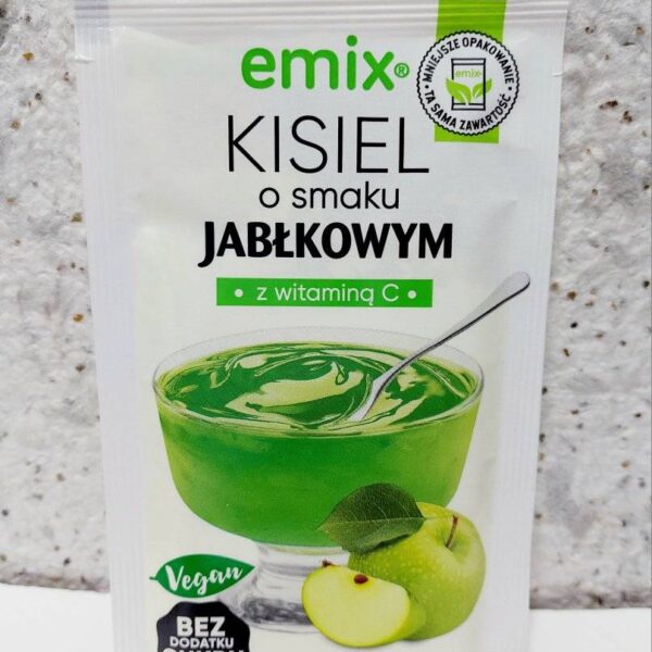 Кисіль з яблучним смаком "Emix" з вітаміном С, без цукру, 40 грам