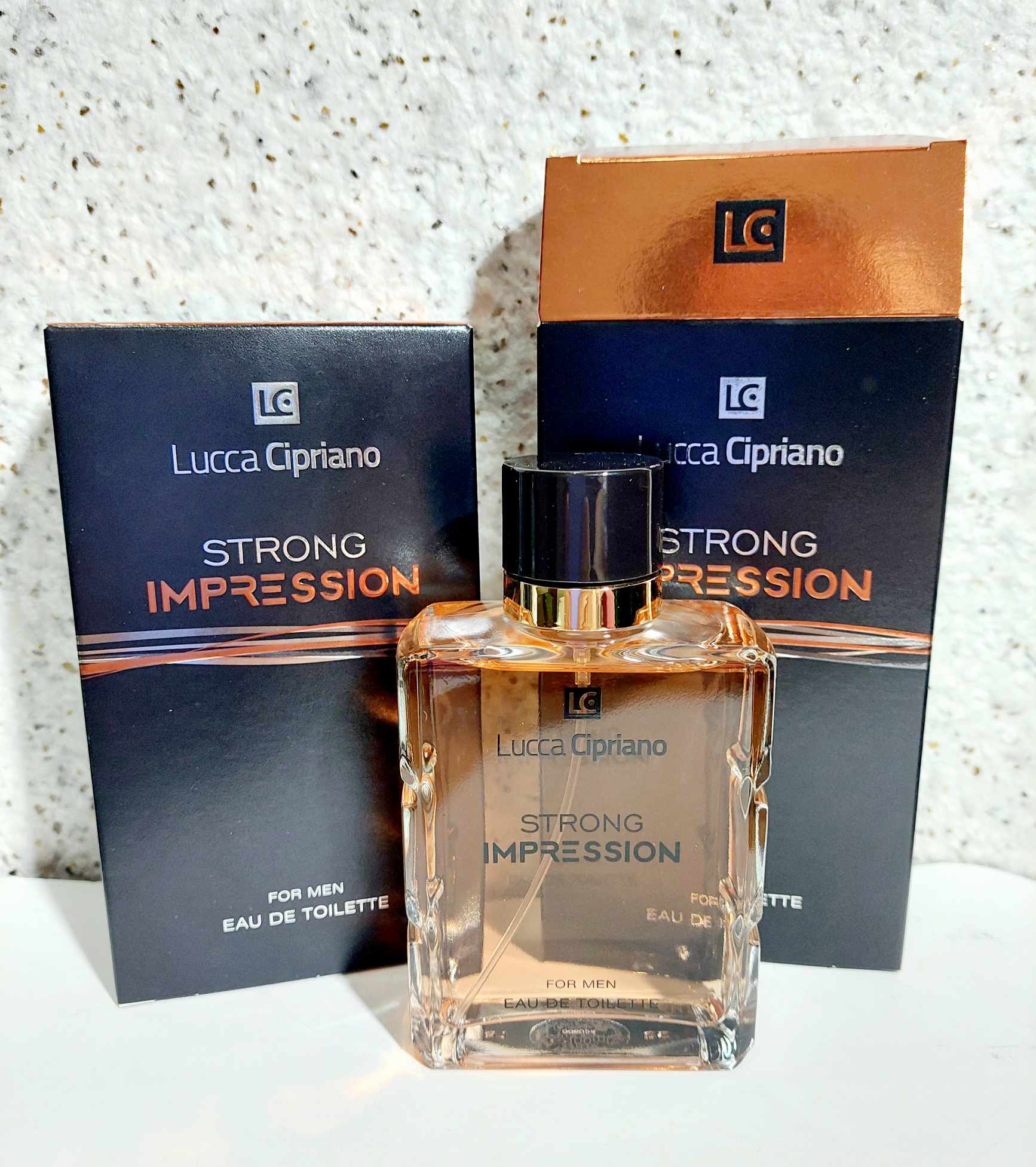 Чоловіча туалетна вода "Lucca Cipriano" STRONG IMPRESSION, 100 мл 1 Чоловіча туалетна вода "Lucca Cipriano" STRONG IMPRESSION, 100 мл