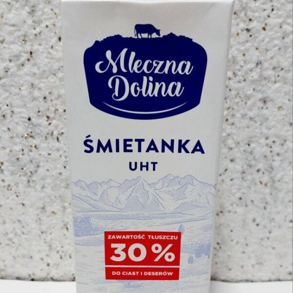 Вершки кондитерські "Mleczna Dolina" 30% ультрапастеризовані, 1 л