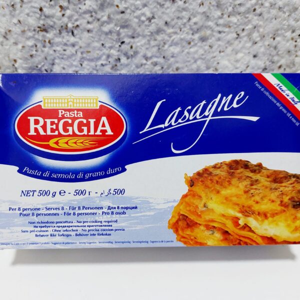 Листи для лазаньї Pasta Reggia з твердих сортів пшениці (Італія), 500 грам