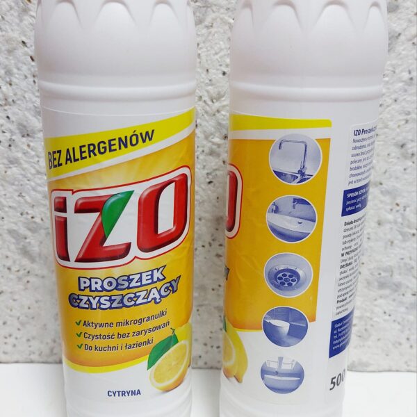 Порошок для чищення ІZO Лимон, без алергенів, 500 грам