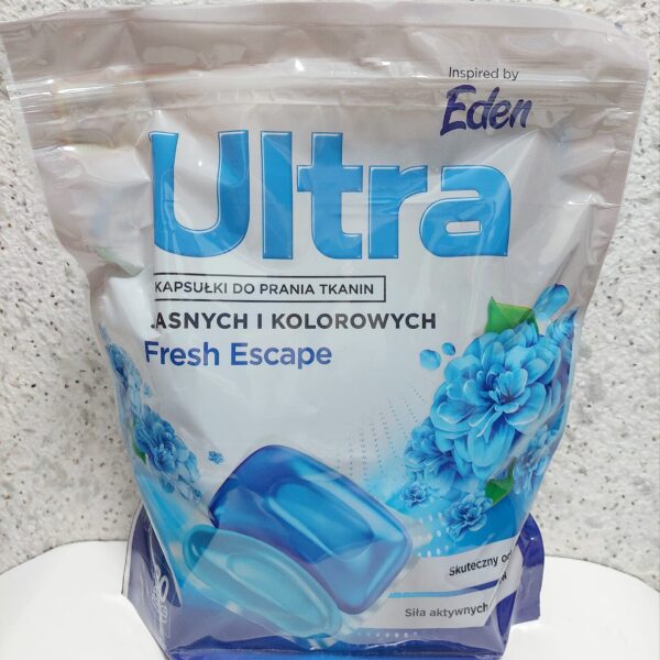 Капсули Ultra Fresh Escape для прання білих і кольорових речей, 30 шт.