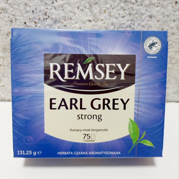 Чай чорний "REMSEY" Earl Grey Strong ароматизований, 75 пак., 131,25 г