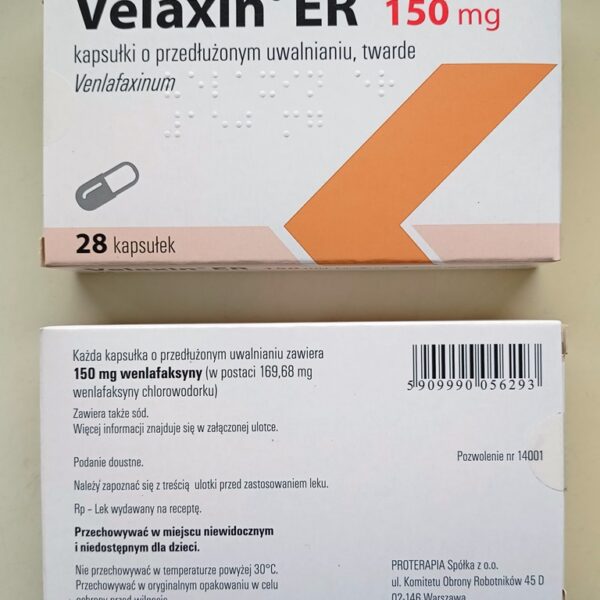 Велаксин / Velaxin ER 150 mg, 28 капсул