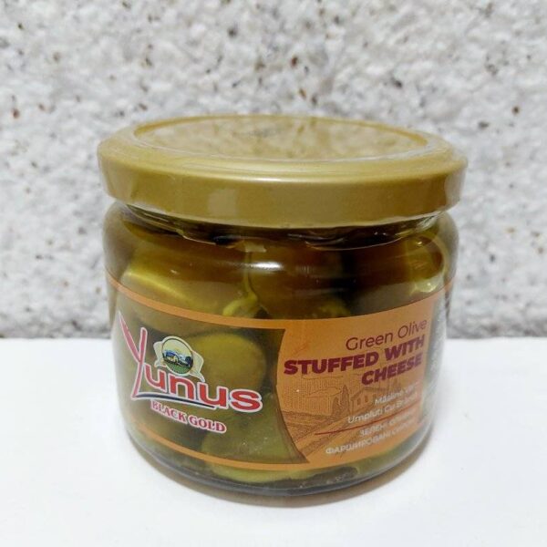 Зелені оливки Yunus фаршировані сиром, 290 грам