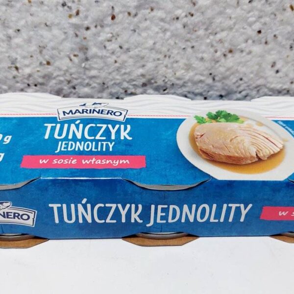 Тунець шматками MARINERO у власному соці, 240 грам/168 грам