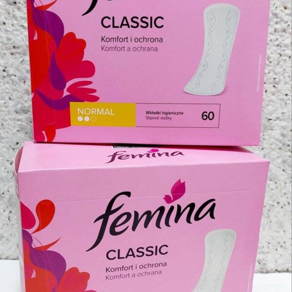 Щоденні прокладки "Femina" класичні, 2 крап., 60 шт.
