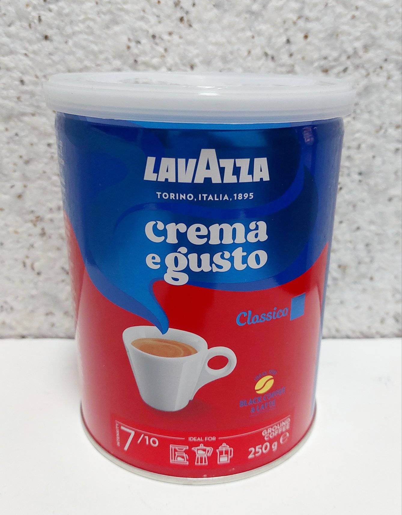Кава мелена Lavazza Crema e Gusto Classico, з/б, 250 грам 1 Кава мелена Lavazza Crema e Gusto Classico, з/б, 250 грам