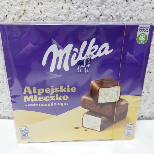 Альпійське (пташине) молочко Milka з ванільним смаком, 330 грам