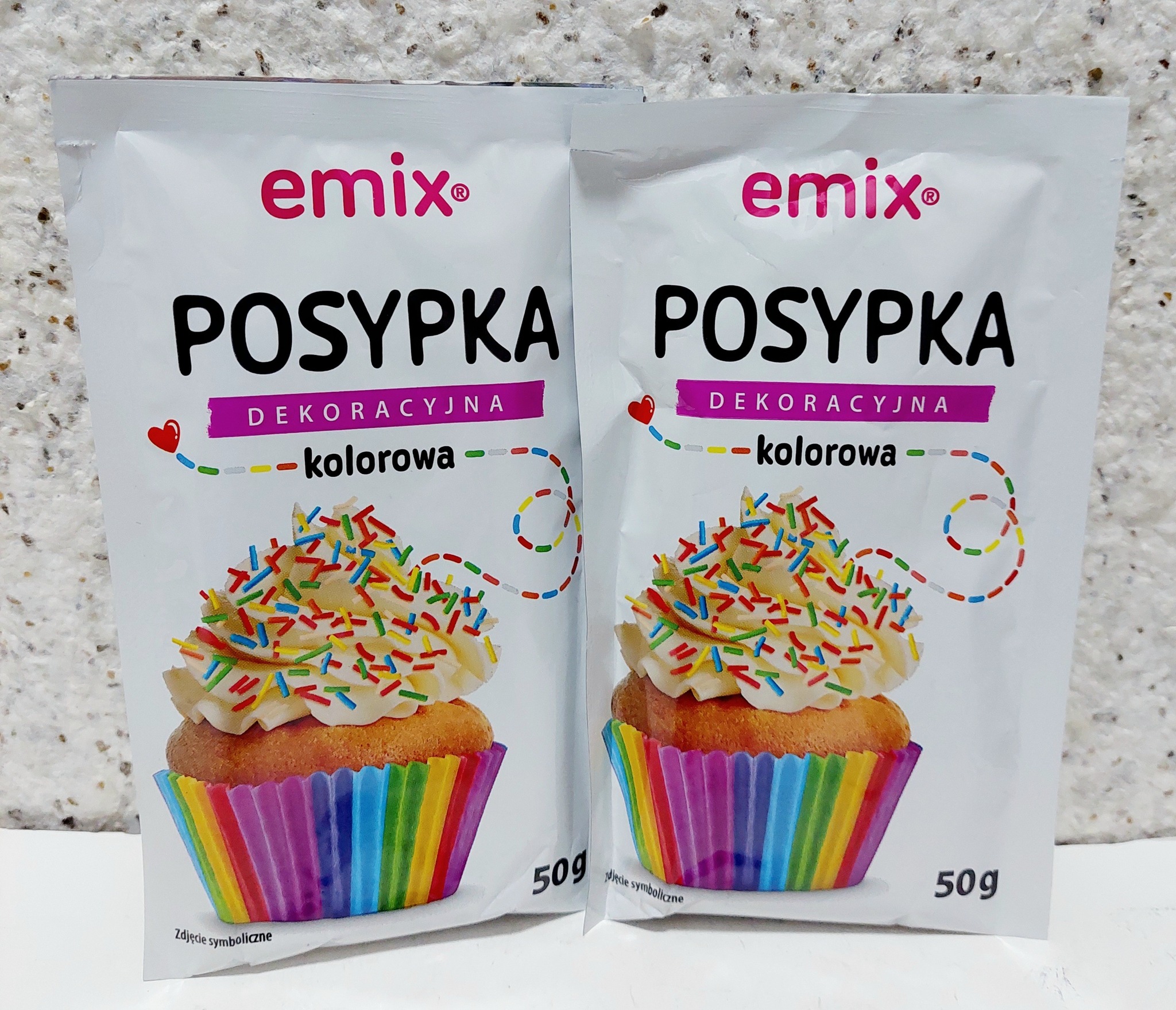 Кольорова цукрова посипка Emix у формі паличок, 50 грам 1 Кольорова цукрова посипка Emix у формі паличок, 50 грам