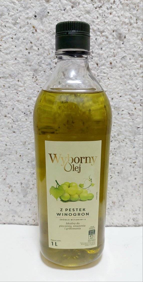 Олія з виноградних кісточок Wyborny olej рафінована, 1 л 1 Олія з виноградних кісточок Wyborny olej рафінована, 1 л