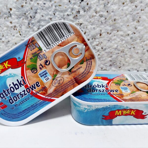 Печінка тріски M&K у власній олії, 115 грам