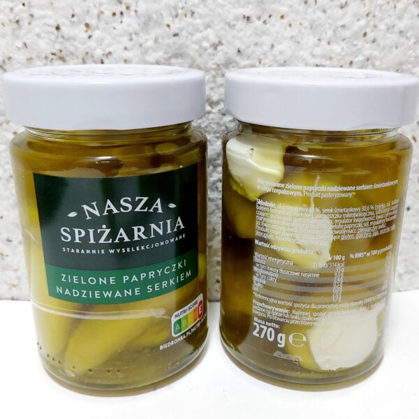 Мариновані перчики Nasza Spizarnia, фаршировані вершковим сиром, 270 грам