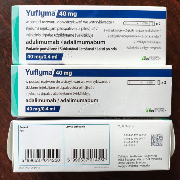 Юфліма / Yuflyma 40 mg, розчин для ін'єкцій 2 шт.