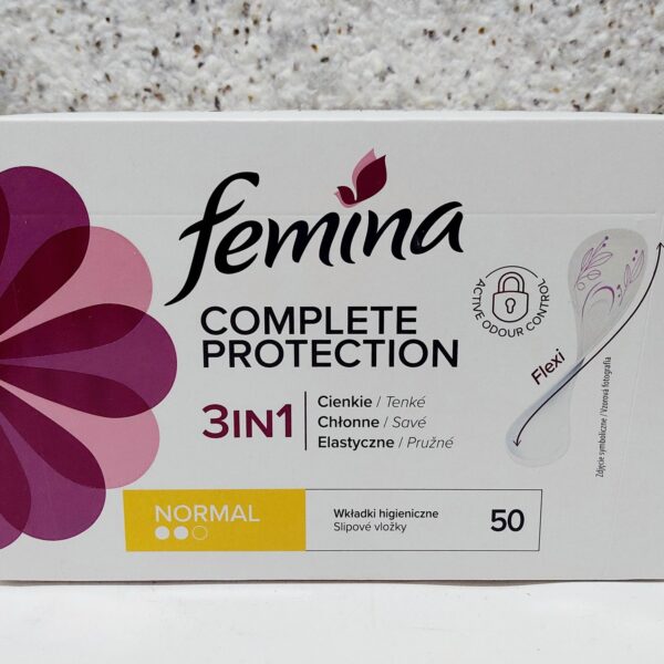 Щоденні прокладки Femina Complete Protection 3in1, 2 крап., 50 шт.