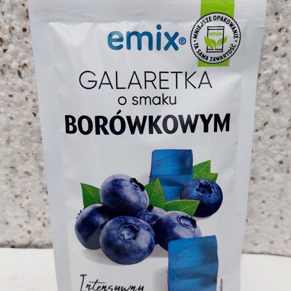 Галаретка (желе) Emix голуба зі смаком лохини, 75 грам