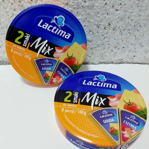 Сир плавлений Lactima Mix 2 смаки, 8 шт., 140 грам